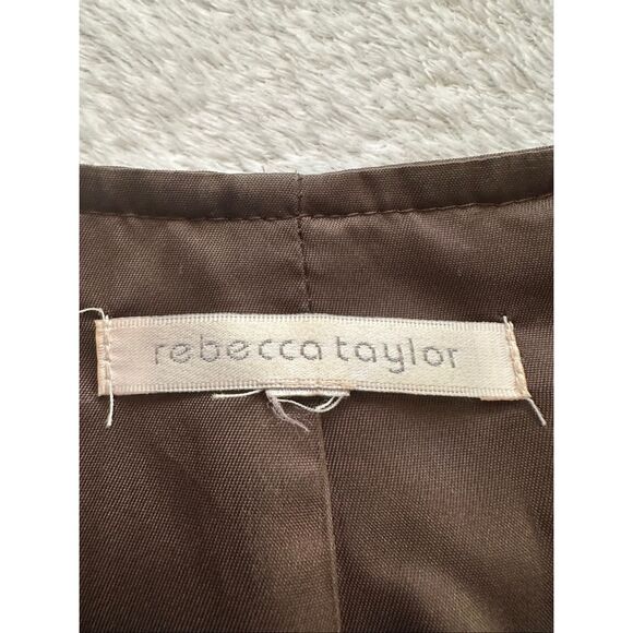 Rebecca Taylor women’s chocolate brown jacket size small - Picture 5 of 9